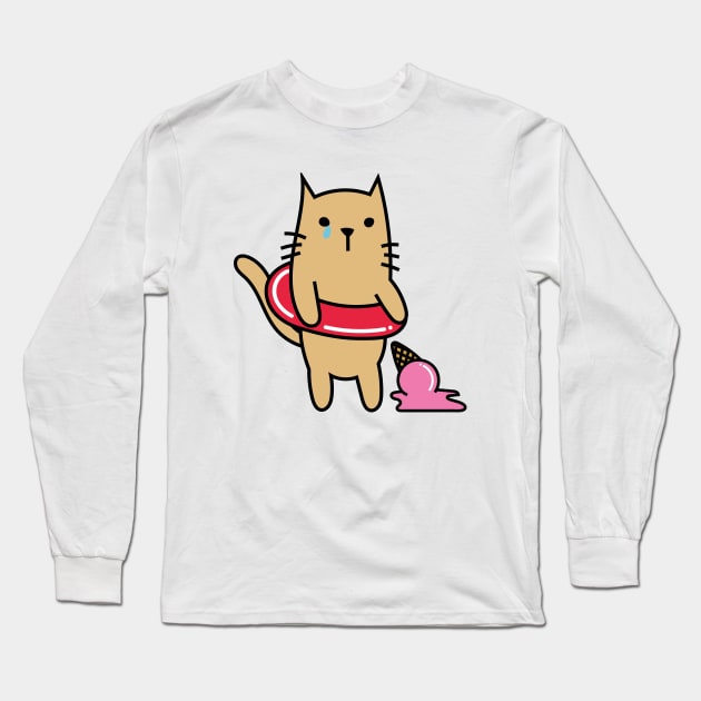 A CAT'S SUMMER Long Sleeve T-Shirt by EdsTshirts